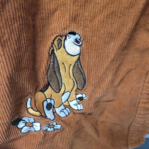 Disney Her Universe Fox and the Hound Brown Corduroy Button Up Jacket Size Mediu - Picture 2 of 6